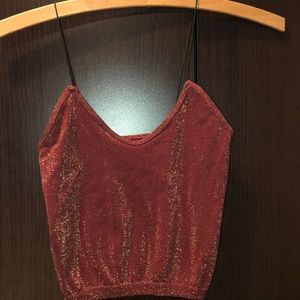 Free people sparkly crop top✨✨